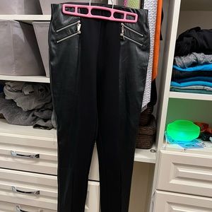 Gracias faux leather trimmed pants